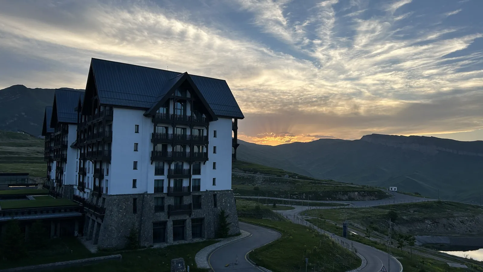 Foto: Şahdağ kurortu, gün batımı